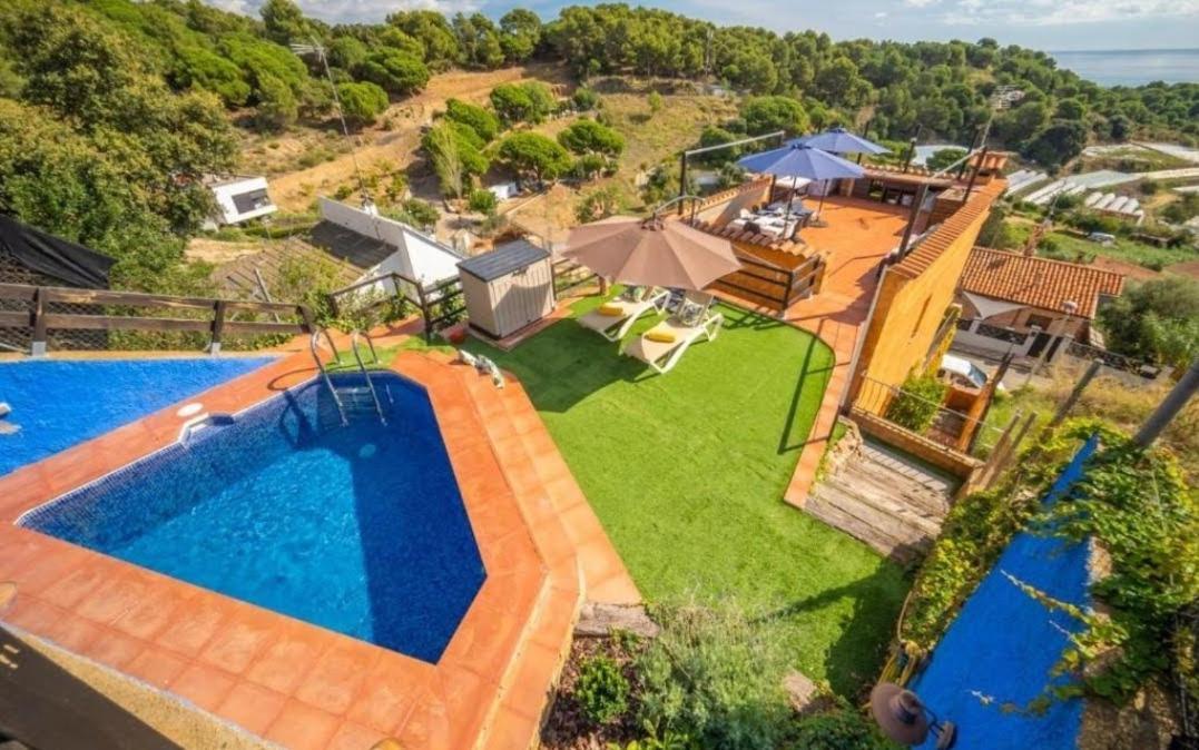 Pura Vida Piscina Barbacoa Y Vistas Al Mar Villa Pineda de Mar Exterior photo